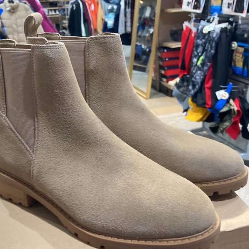 Steve Madden Suede Boots Lorali Tan